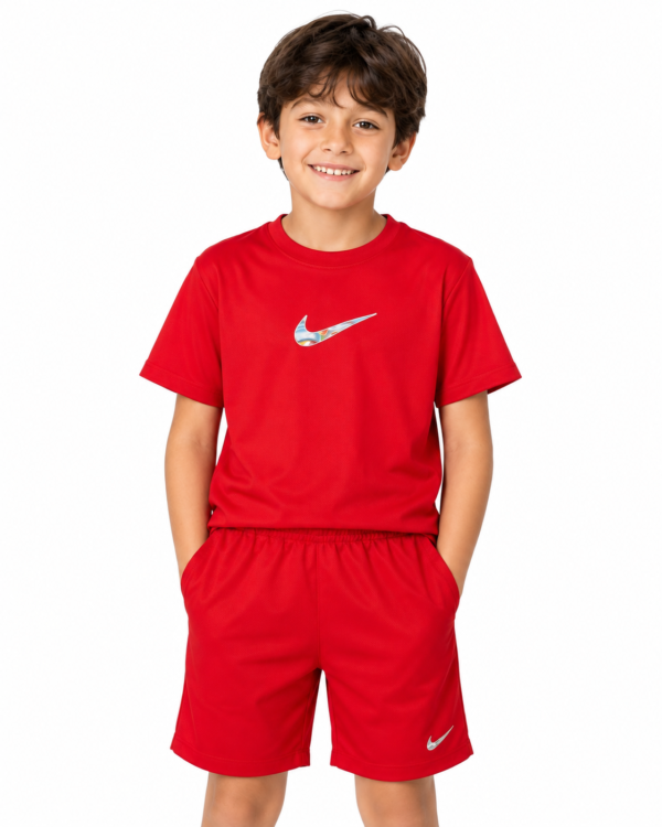 Conjunto Infantil Dry Fit Esportivo – Camiseta e Bermuda