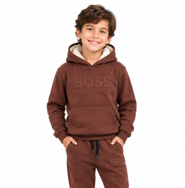 Conjunto Agasalho Infantil com Touca Peluciada