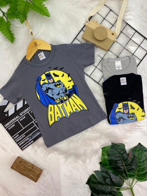 Kit 3 Camisetas Infantis Masculinas – Personagens