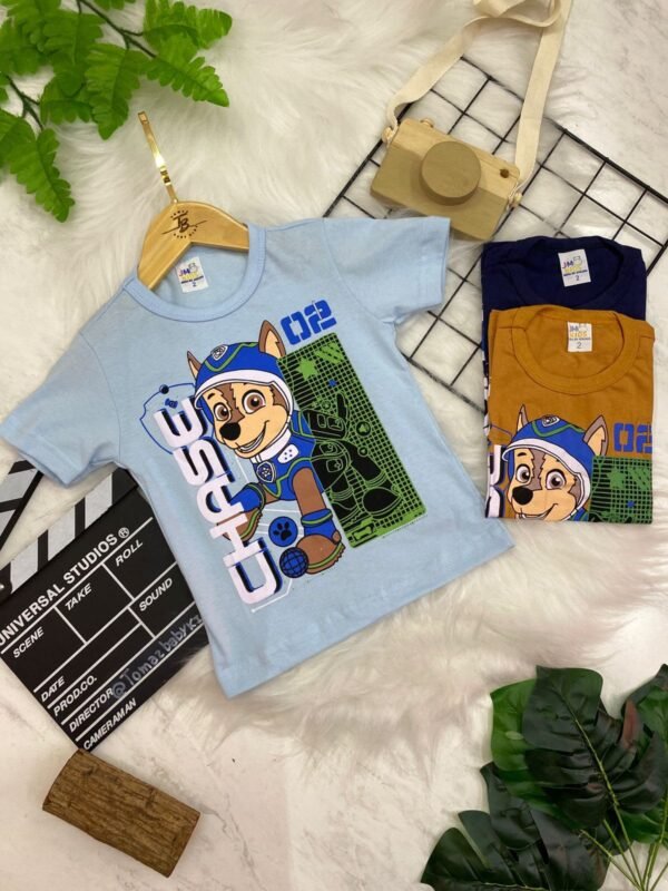 Kit 3 Camisetas Infantis Masculinas – Personagens