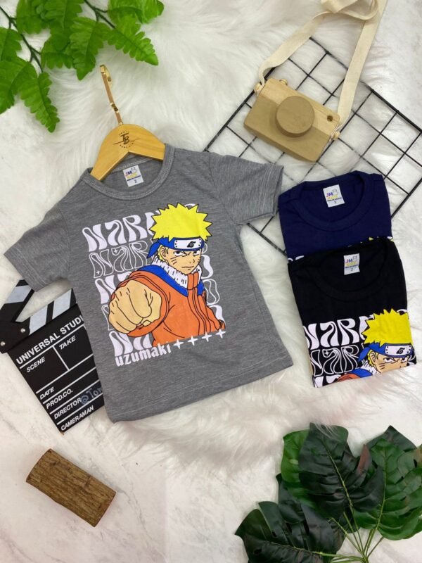 Kit 3 Camisetas Infantis Masculinas – Personagens