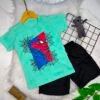 Kit 2 Conjuntos Infantis Masculinos Mauro – Camiseta e Bermuda Tactel
