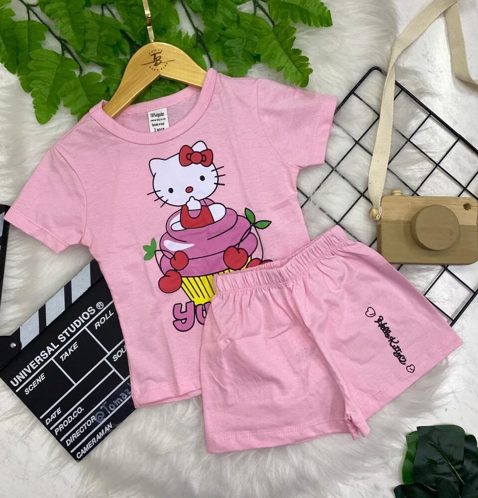 Kit 2 Conjuntos Femininos Infantil - Personagens