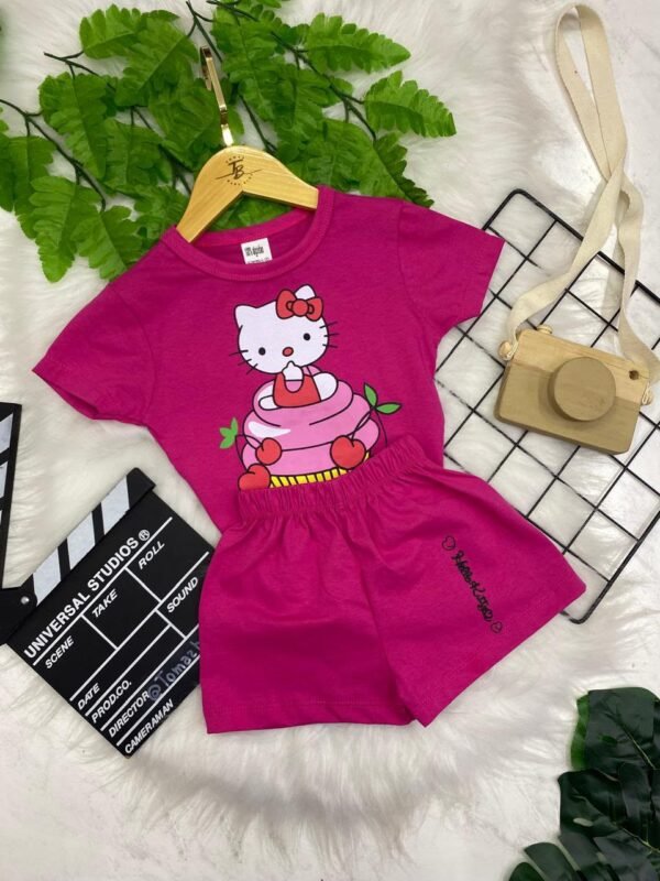Kit 2 Conjuntos Femininos Infantil - Personagens