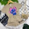 Kit 2 Conjuntos Femininos Infantil - Personagens