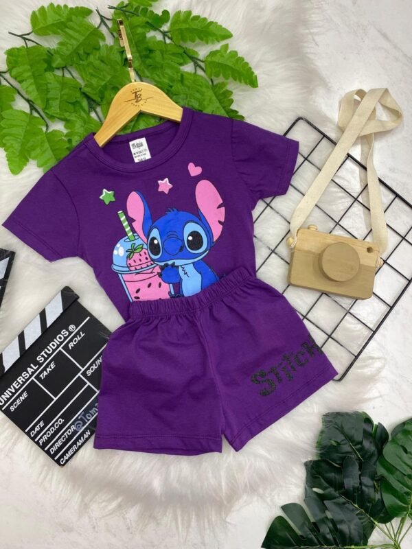 Kit 2 Conjuntos Femininos Infantil - Personagens