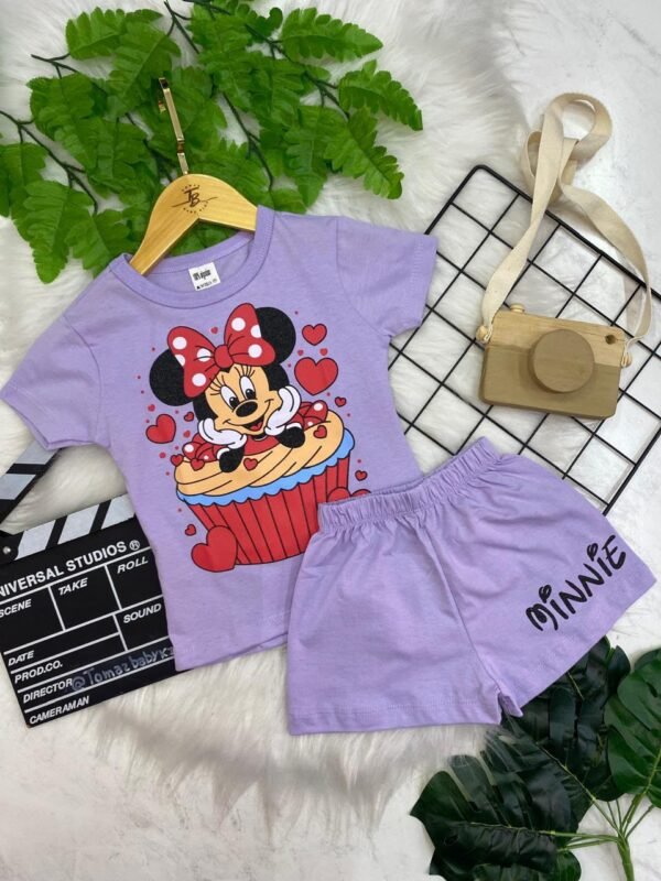 Kit 2 Conjuntos Femininos Infantil - Personagens