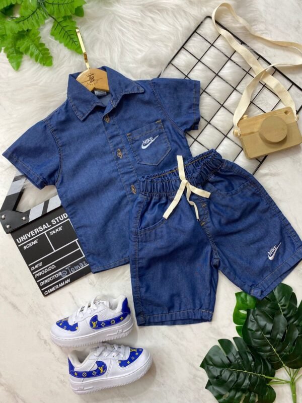 WhatsApp Image 2026-08-03 at 11.55.36 (1) Conjunto Jeans Infantil Masculino – Camisa e Bermuda
