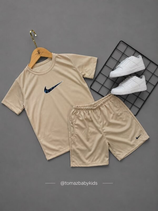 Conjunto Infantil Dry Fit Esportivo – Camiseta e Bermuda