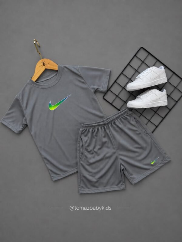 Conjunto Infantil Dry Fit Esportivo – Camiseta e Bermuda