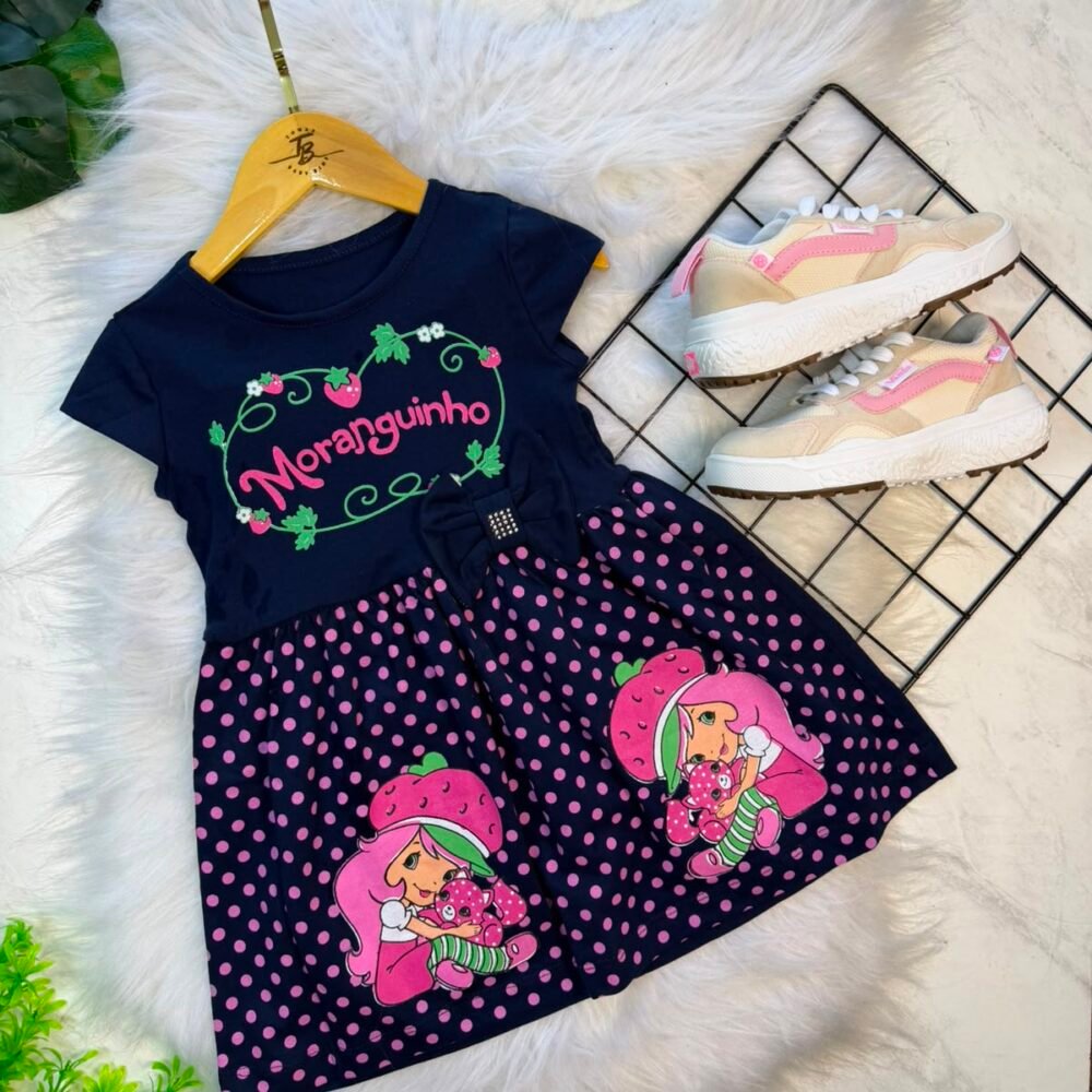 Kit 2 Vestidos Infantis em Malha – Estampas Sortidas