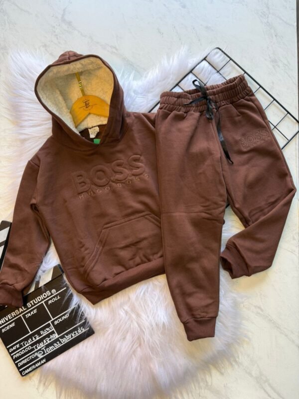 Conjunto Agasalho Infantil com Touca Peluciada