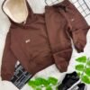 Conjunto Agasalho Infantil com Touca Peluciada