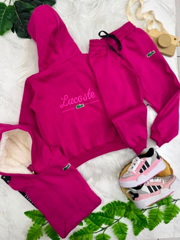 Conjunto Moletom Infantil Feminino – Blusa com Capuz e Calça