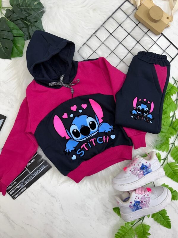 Conjunto Moletom Infantil Feminino – Blusa com Capuz e Calça