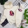 Conjunto Moletom Infantil Feminino – Blusa com Capuz e Calça