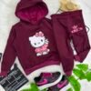 Conjunto Moletom Infantil Feminino – Blusa com Capuz e Calça