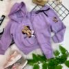 Conjunto Moletom Infantil Feminino – Blusa com Capuz e Calça