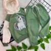 Conjunto Moletom Infantil Feminino – Blusa com Capuz e Calça