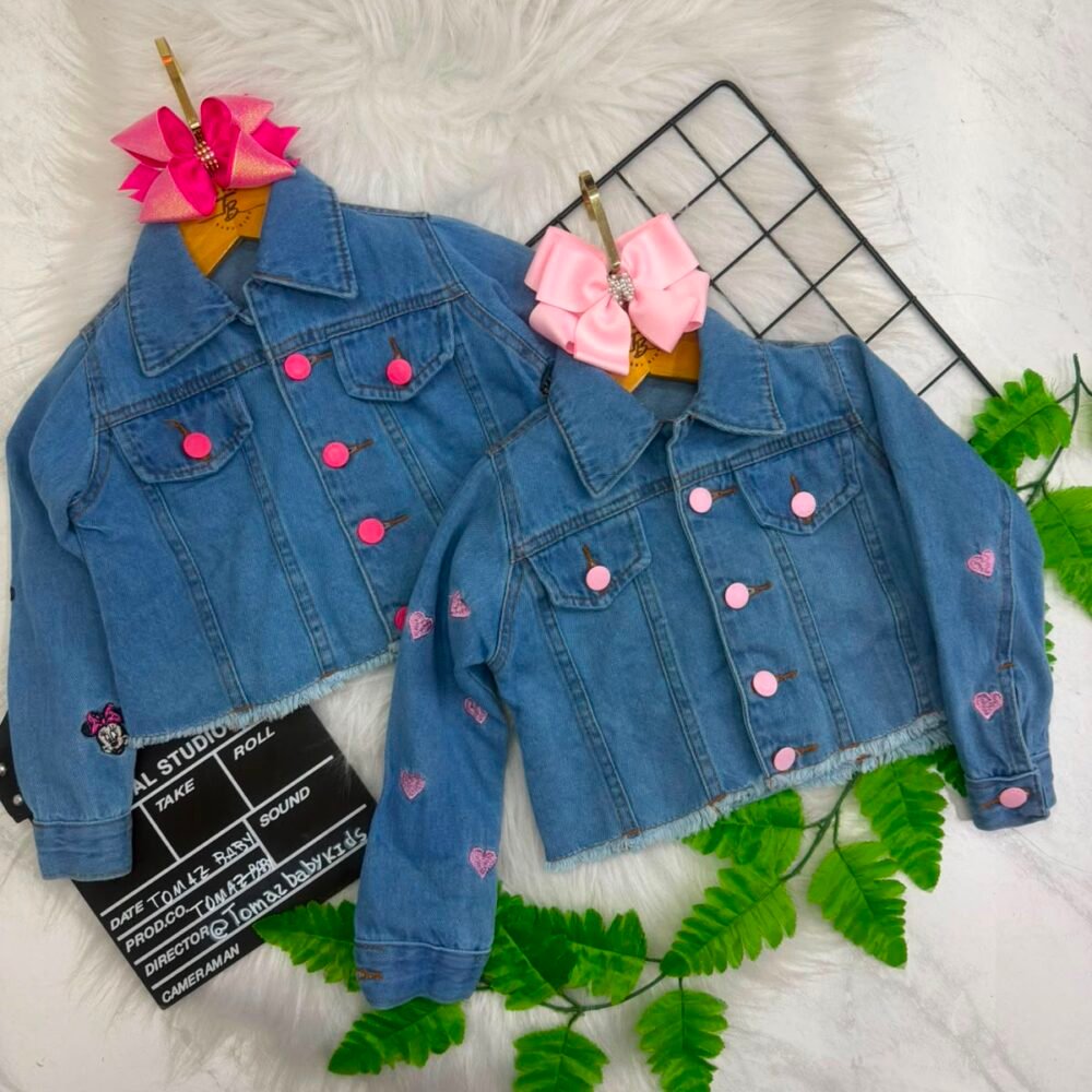 Jaqueta Jeans Infantil Feminina