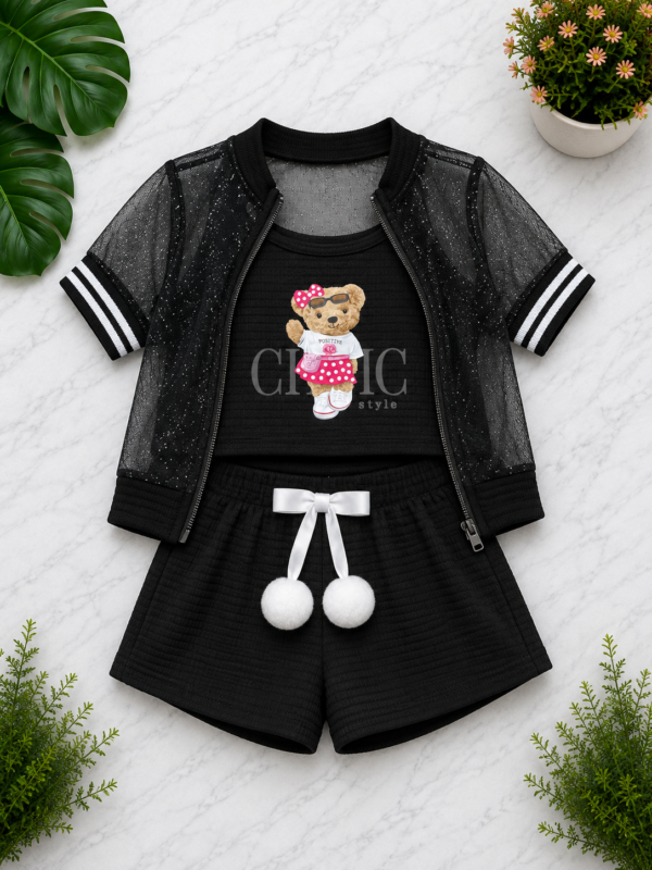foto Conjunto Infantil Feminino 3 Peças